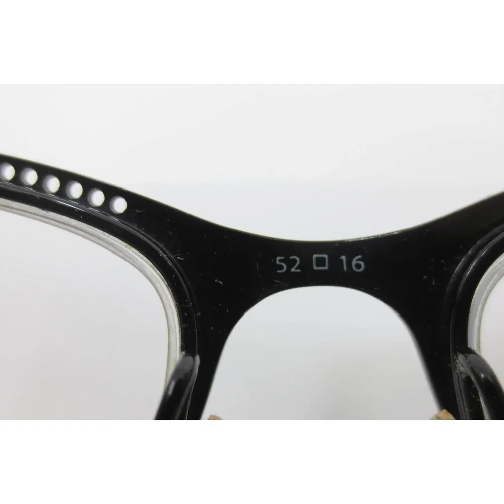 Via Spiga Porzia 500 Eyeglasses Black Tortoise Semi-Rimless Frames 52-16-135